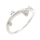 K18WG ダイヤモンド リング 0.09CT【中古】