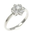 PT フラワー ダイヤモンド リング 0.173CT【中古】(4)