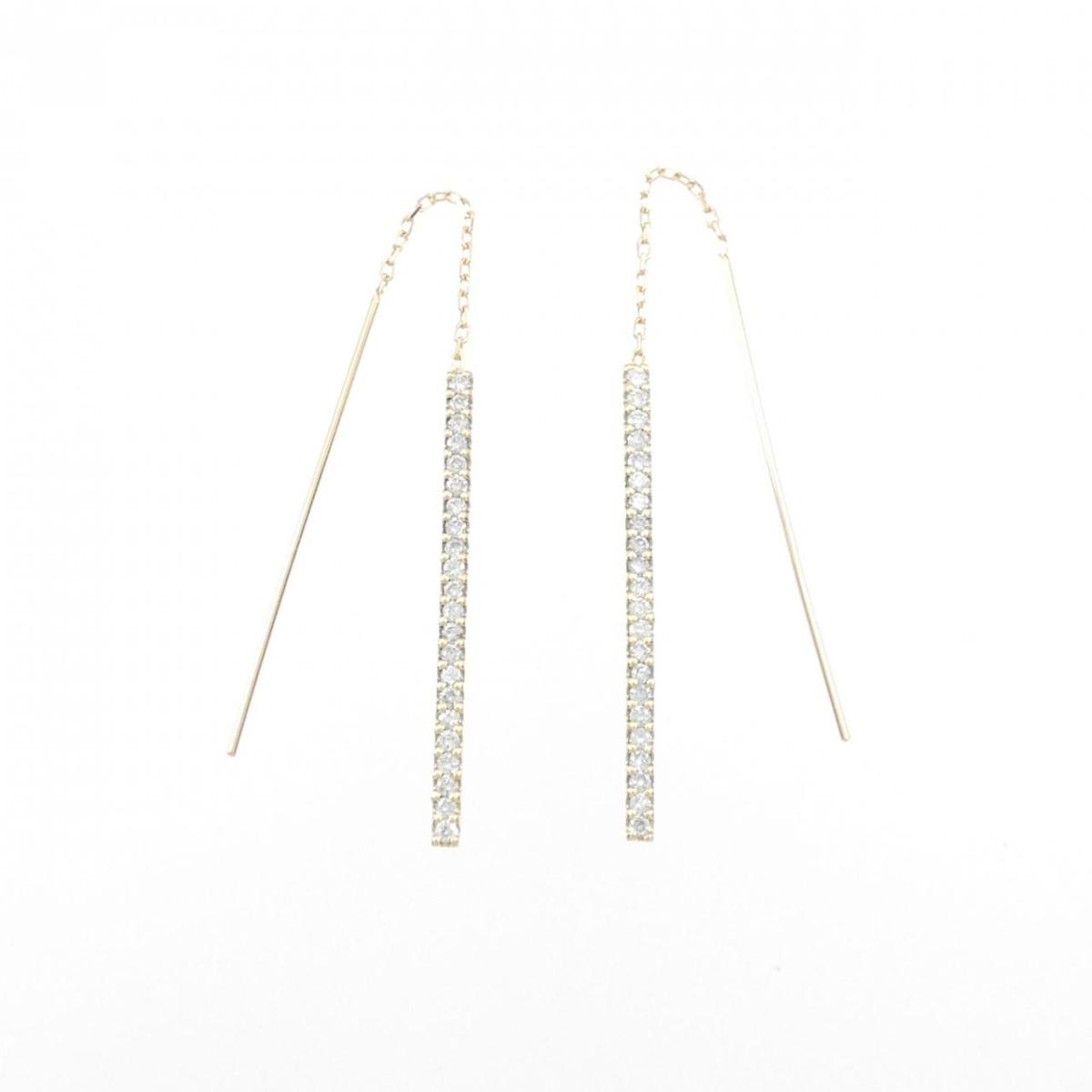 【KOMEHYO】 K18YG ダイヤモンド ピアス 0.36CT【中古】 【コメ兵】
