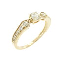 K18YG ダイヤモンド リング 0.35CT【中古】