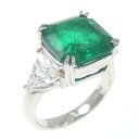 PT エメラルド リング 7.00CT【中古】