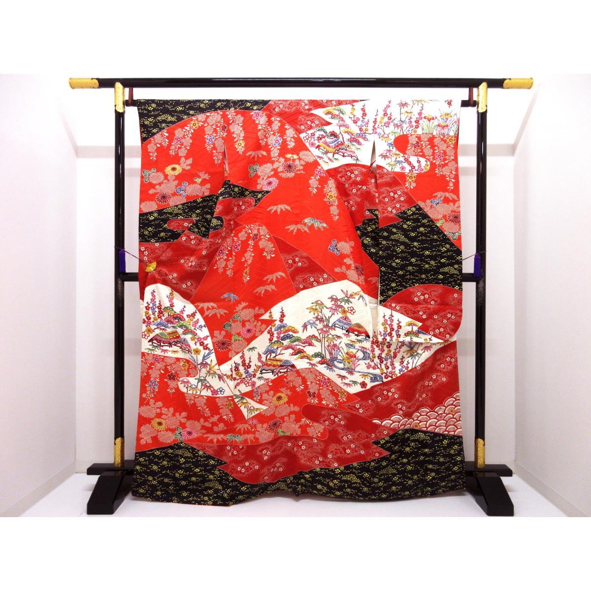 振袖【栗山吉三郎】【中古】