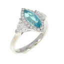 PT パライバトルマリン リング 0.97CT ブラジル産【中古】