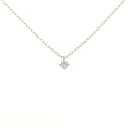 K18PG ダイヤモンド ネックレス 0.1CT【中古】