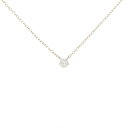 K18YG ダイヤモンド ネックレス 0.14CT【中古】