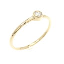 【リメイク】K18YG ダイヤモンド リング 0.10CT【中古】(4)