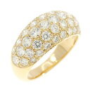 K18YG パヴェ ダイヤモンド リング 1.50CT【中古】