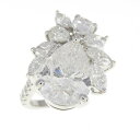 PT ダイヤモンド リング 3.315CT F SI2 ペアシェイプ【中古】