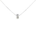 K10WG ダイヤモンド ネックレス 0.06CT【中古】