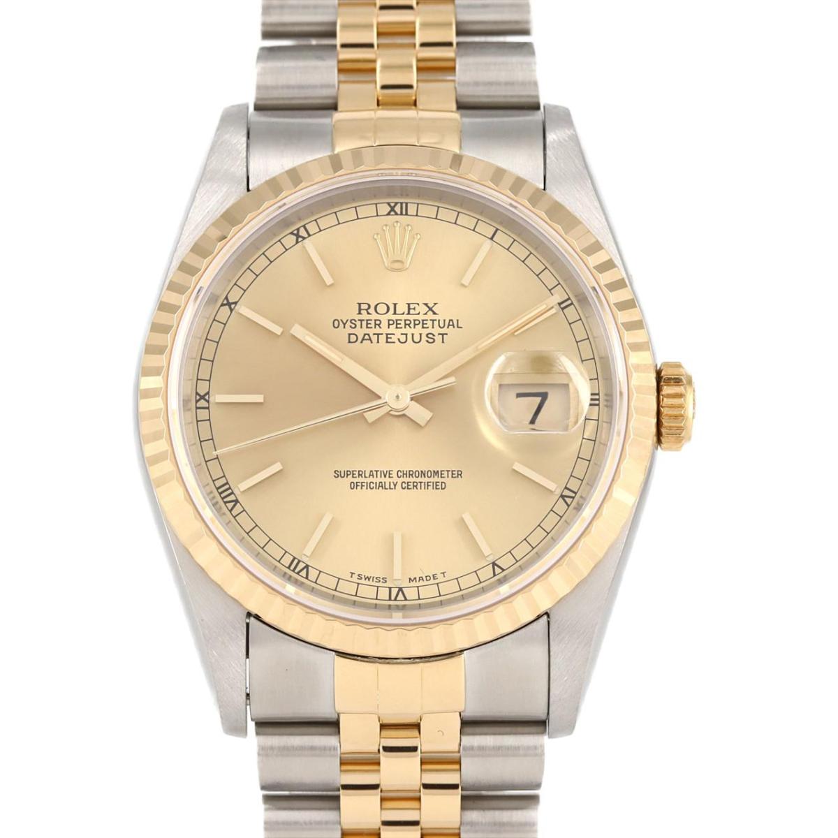 ロレックス デイトジャスト 16233 SSxYG 自動巻 S番【中古】