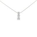 PT スリーストーン ダイヤモンド ネックレス 0.30CT【中古】