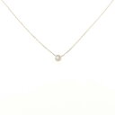 スタージュエリー ムーンセッティング ネックレス 0.04CT【中古】