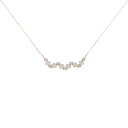 K18PG ハート ダイヤモンド ネックレス 0.30CT【中古】