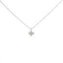 K18WG ダイヤモンド ネックレス 0.10CT【中古】