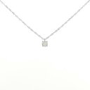 K18WG ダイヤモンド ネックレス 0.15CT【中古】