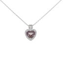 PT900/PT850 ハート ガーネット ネックレス 3.91CT【中古】