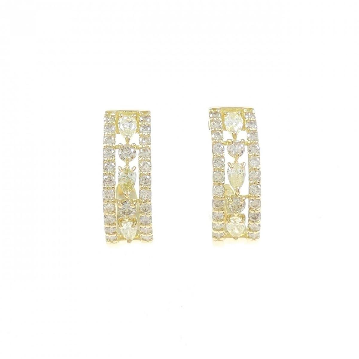 【KOMEHYO】 【新品】K18YG ダイヤモンド ピアス 0.60CT【新品】 【コメ兵】