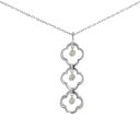K18WG ダイヤモンド ネックレス 0.30CT【中古】