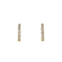 K18YG/PT950 ダイヤモンド イヤリング 0.36CT【中古】