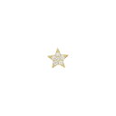 ポンテヴェキオ スター ダイヤモンド ピアス 片耳 0.04CT【中古】