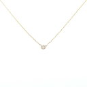 K18YG ダイヤモンド ネックレス 0.08CT【中古】