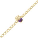 グッチ ライオン アメジスト ブレスレット【中古】