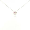 K10PG ルビー ハート ネックレス【中古】(4)