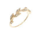 アガット ダイヤモンド ピンキー リング 0.07CT【中古】