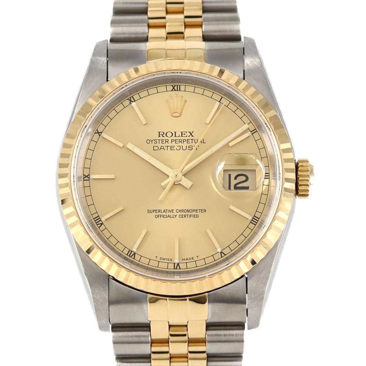 ロレックス デイトジャスト 16233 SSxYG 自動巻 U番【中古...(2)