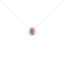 K18WG ルビー ネックレス 0.36CT【中古】