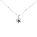 PT900/PT850 サファイヤ ネックレス 0.46CT【中古】