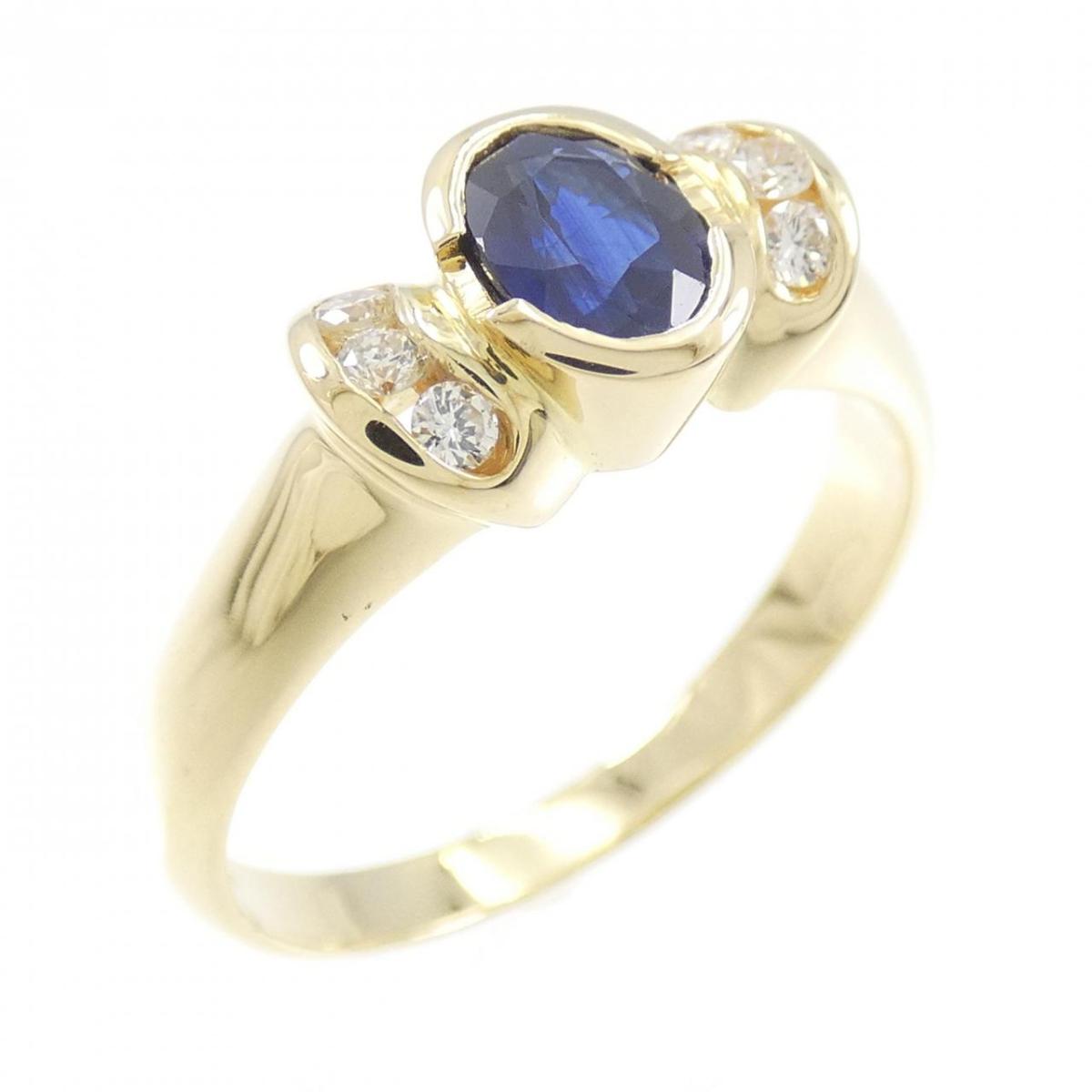 【KOMEHYO】 750YG サファイヤ リング【中古】 【コメ兵】