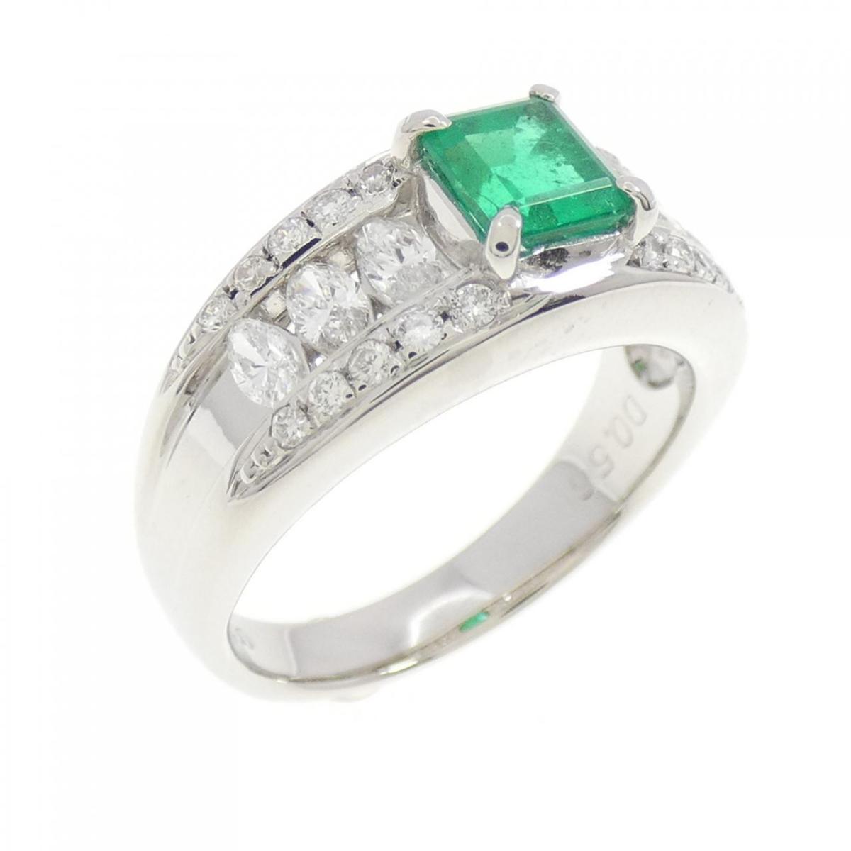 【KOMEHYO】 PT900 エメラルド リング 0.59CT【中古】 【コメ兵】