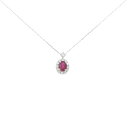 【新品】PT900/PT850 ルビー ネックレス 0.31CT【新品】
