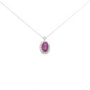 【新品】PT900/PT850 ルビー ネックレス 0.59CT【新品】