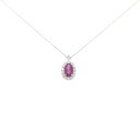 【新品】PT900/PT850 ルビー ネックレス 0.45CT【新品】