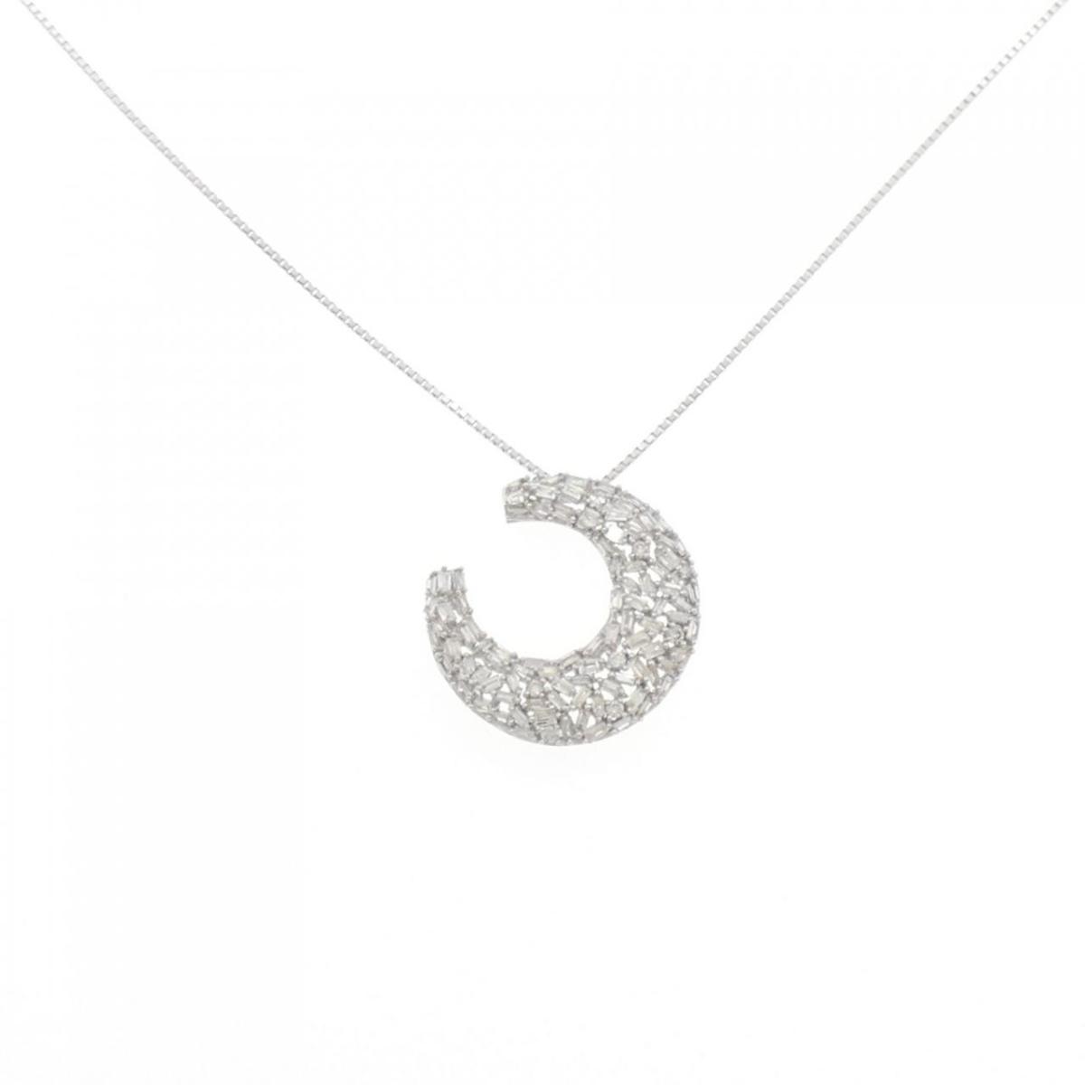 【KOMEHYO】 K18WG ダイヤモンド ネックレス 0.50CT【中古】 【コメ兵】