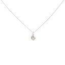 K18WG ダイヤモンド ネックレス 0.10CT【中古】