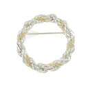 【ヴィンテージ】ティファニー 925/750YG ブローチ【中古】