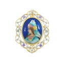 梶光夫 エマーユ ブローチ【中古】