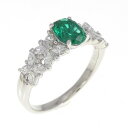 クレサンベール 合成石 リング 0.73CT【中古】