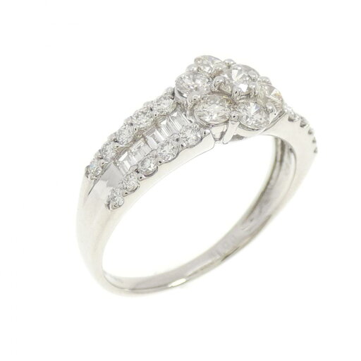 PT900 フラワー ダイヤモンド リング 1.00CT【中古】 PT900 フラワー ダイヤモンド リング 1.00CT【中古】