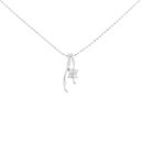 【KOMEHYO】 K18WG ダイヤモンド ネックレス 0.08CT【中古】 【コメ兵】