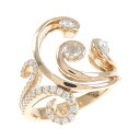750PG ダイヤモンド リング 0.22CT【中古】