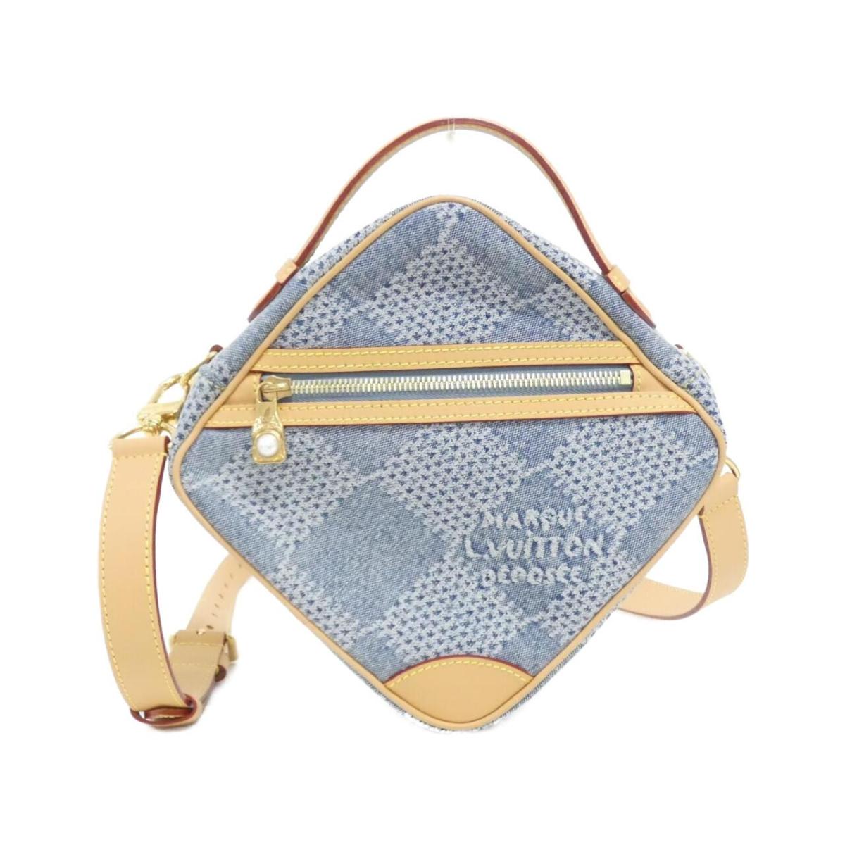 ルイヴィトン ダミエ デニム 3D チェス メッセンジャー N40706 ショルダーバッグ【中古】(4)