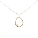 K18YG ダイヤモンド ネックレス 0.02CT【中古】