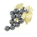 アズ タイム ブドウ ブローチ【中古】