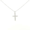 サマンサティアラ クロス ダイヤモンド ネックレス 0.22CT【中古】