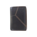 ロエベ PUZZLE STITCHES BIFOLD CARD CASE C510Z65X02 札入れ【中古】