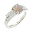 PT900 ブラックオパール リング 0.57CT【中古】